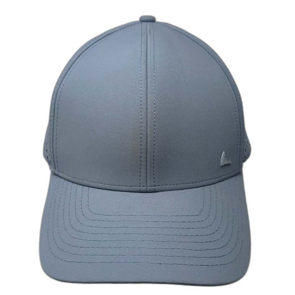 Salt Mafia Trucker Hat Blue XL Perforated Back Pattern Under Brim Shark Fin